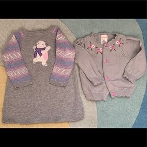 Gymboree baby girls 3-6M, 1 dress and 1 sweater
